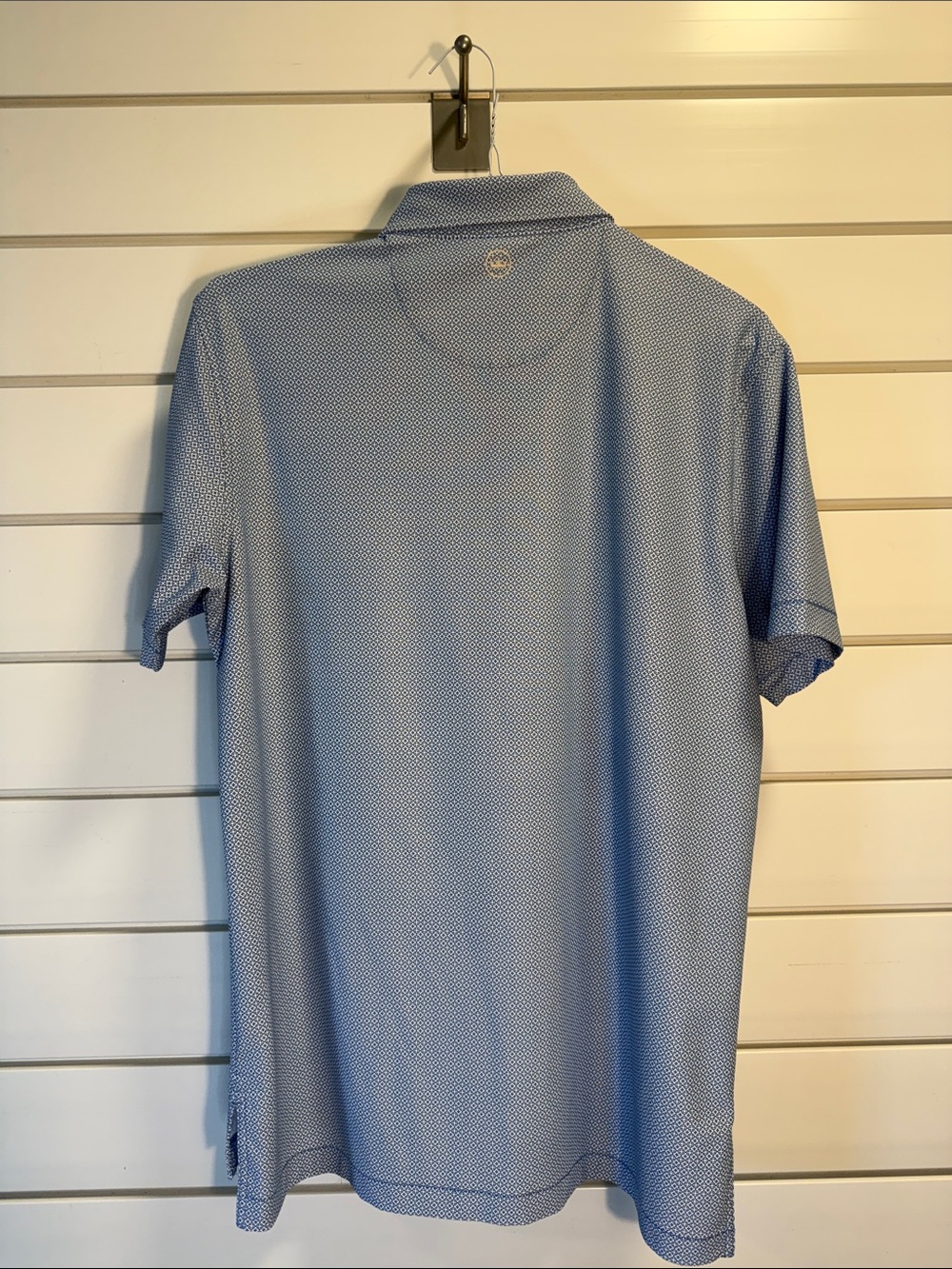 Peter Millar Blue Micro-Pattern Performance Polo - Picture 3 of 3